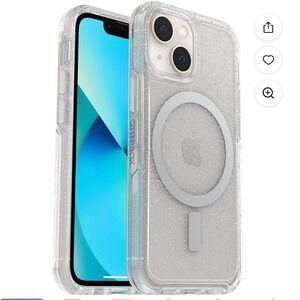 OtterBox iPhone 12 Symmetry Series+ Clear Glitter Case with MagSafe